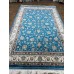Иранский ковер QUM Silk 10003 Голубой - фото №2